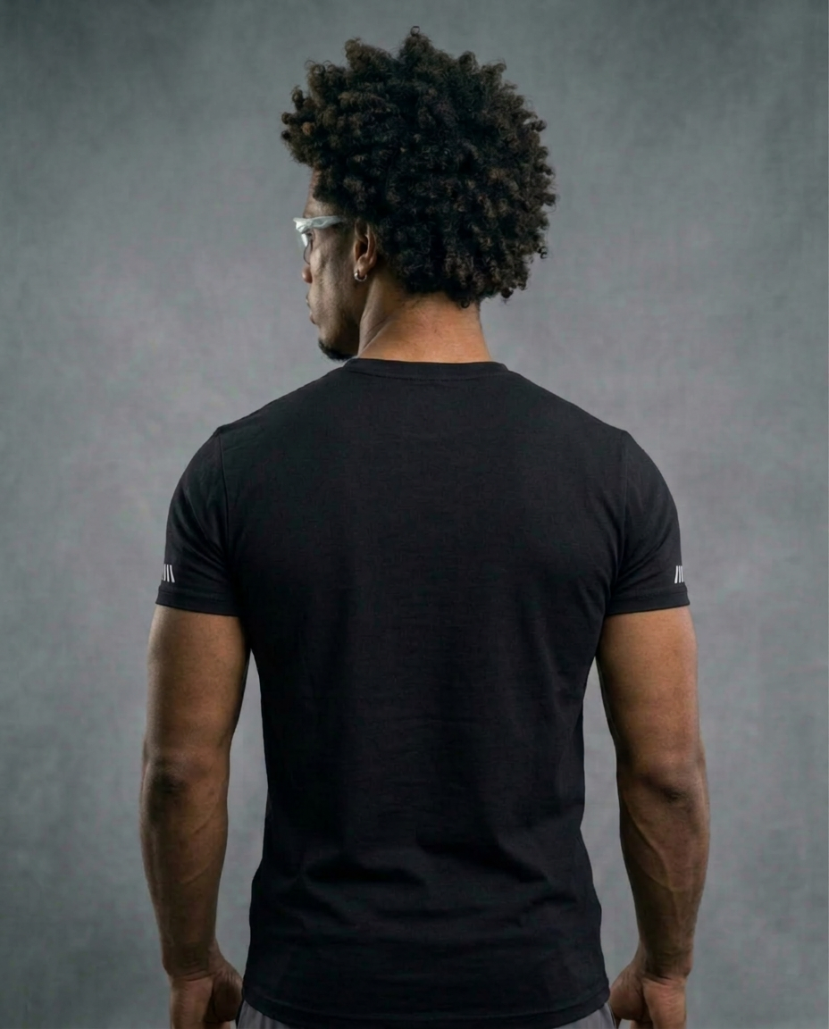 T-SHIRT NOIR GRYTT