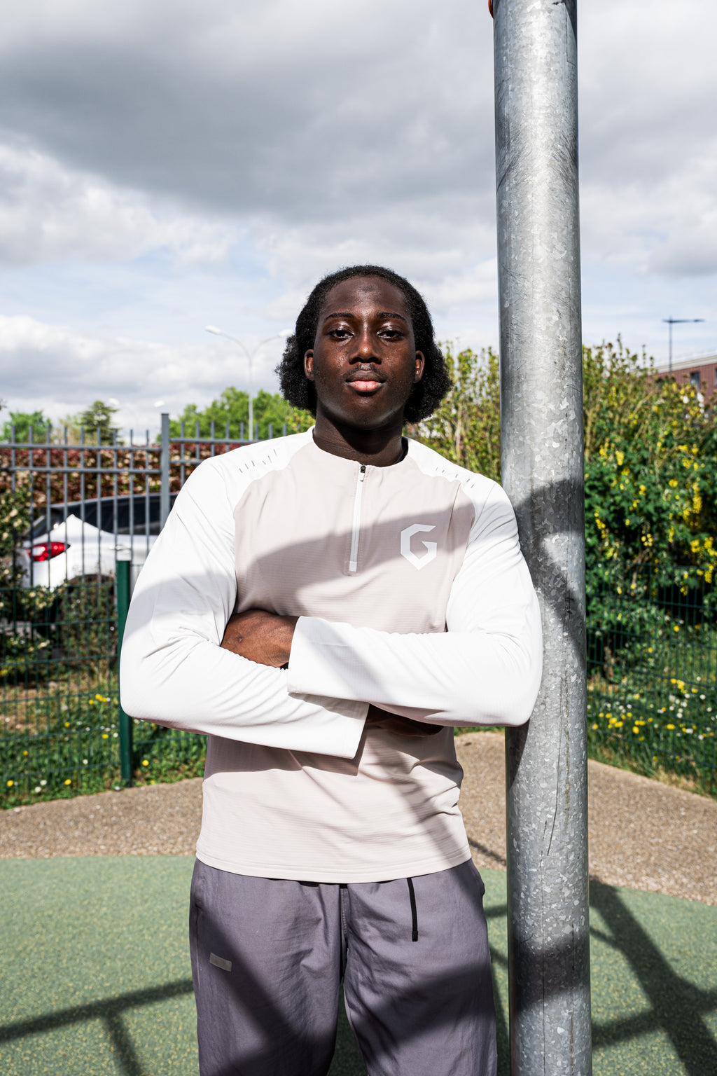 Long Sleeve GRYTT — Beige & Blanc
