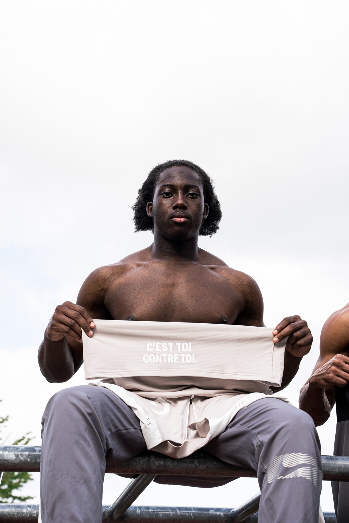 Long Sleeve GRYTT — Beige & Blanc